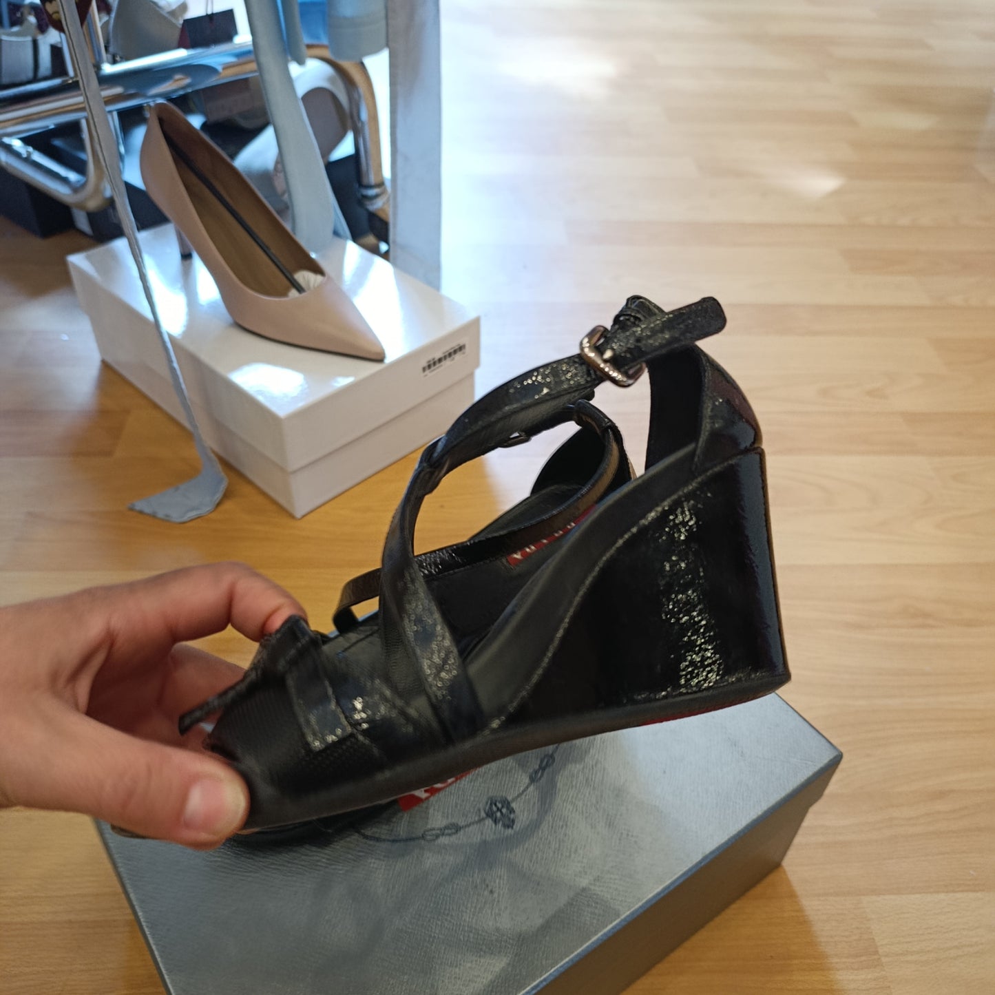Zeppa Prada nera n*37.5