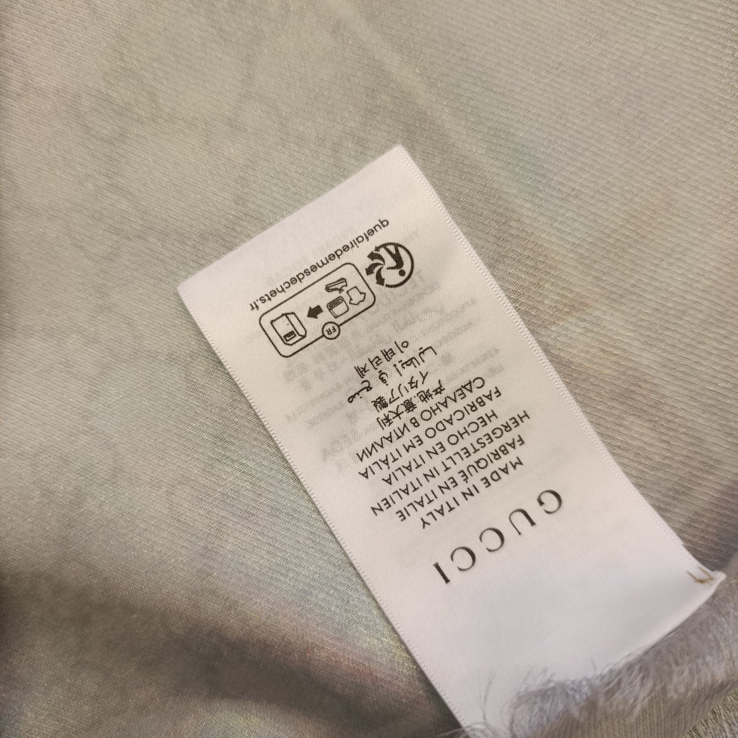 Scialle Gucci glitter tortora nuovo