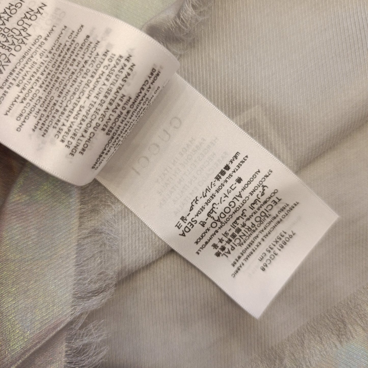 Scialle Gucci glitter tortora nuovo