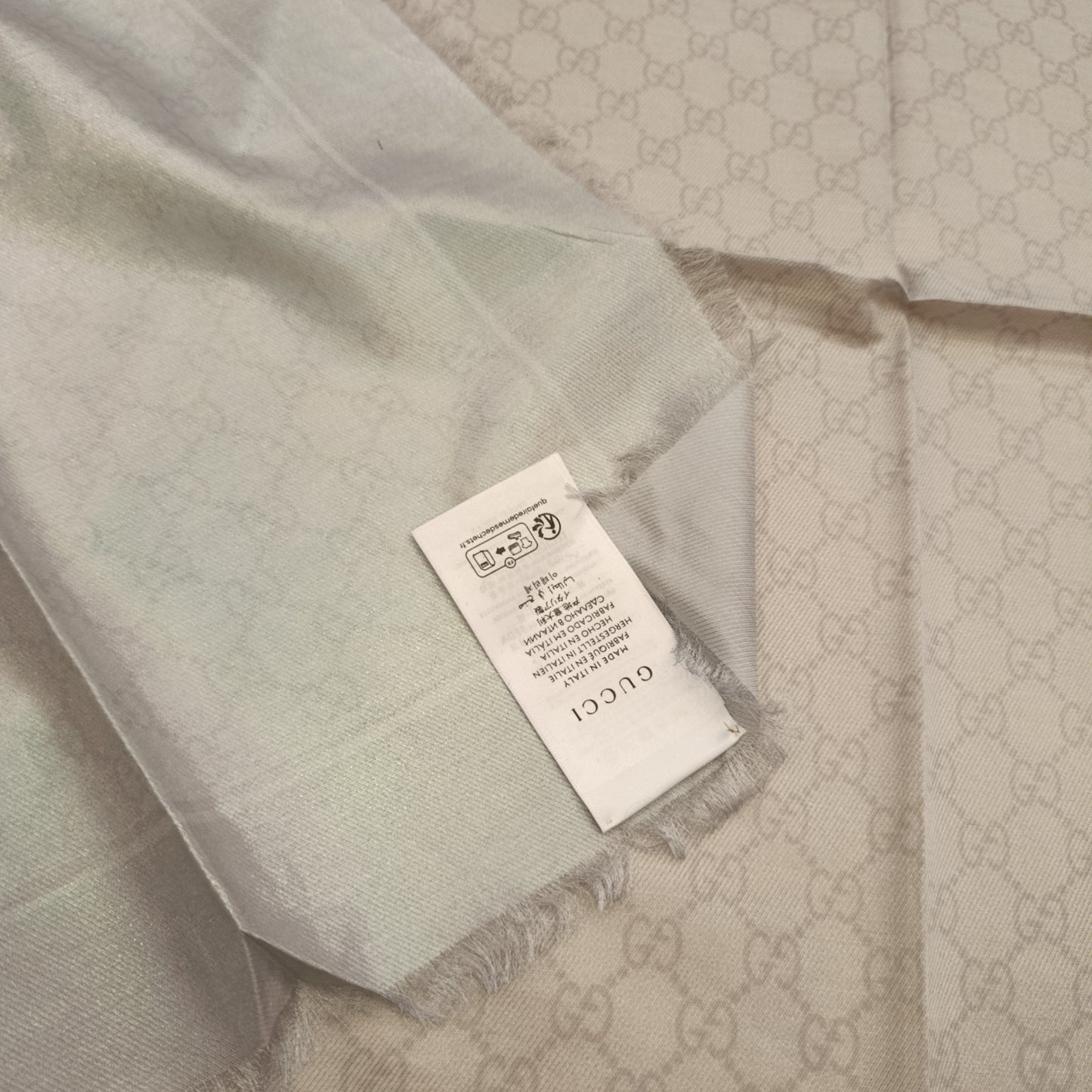 Scialle Gucci glitter tortora nuovo