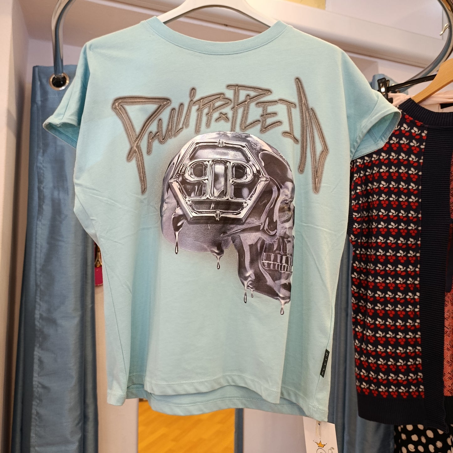 Top Philipp Plein turchese tg S