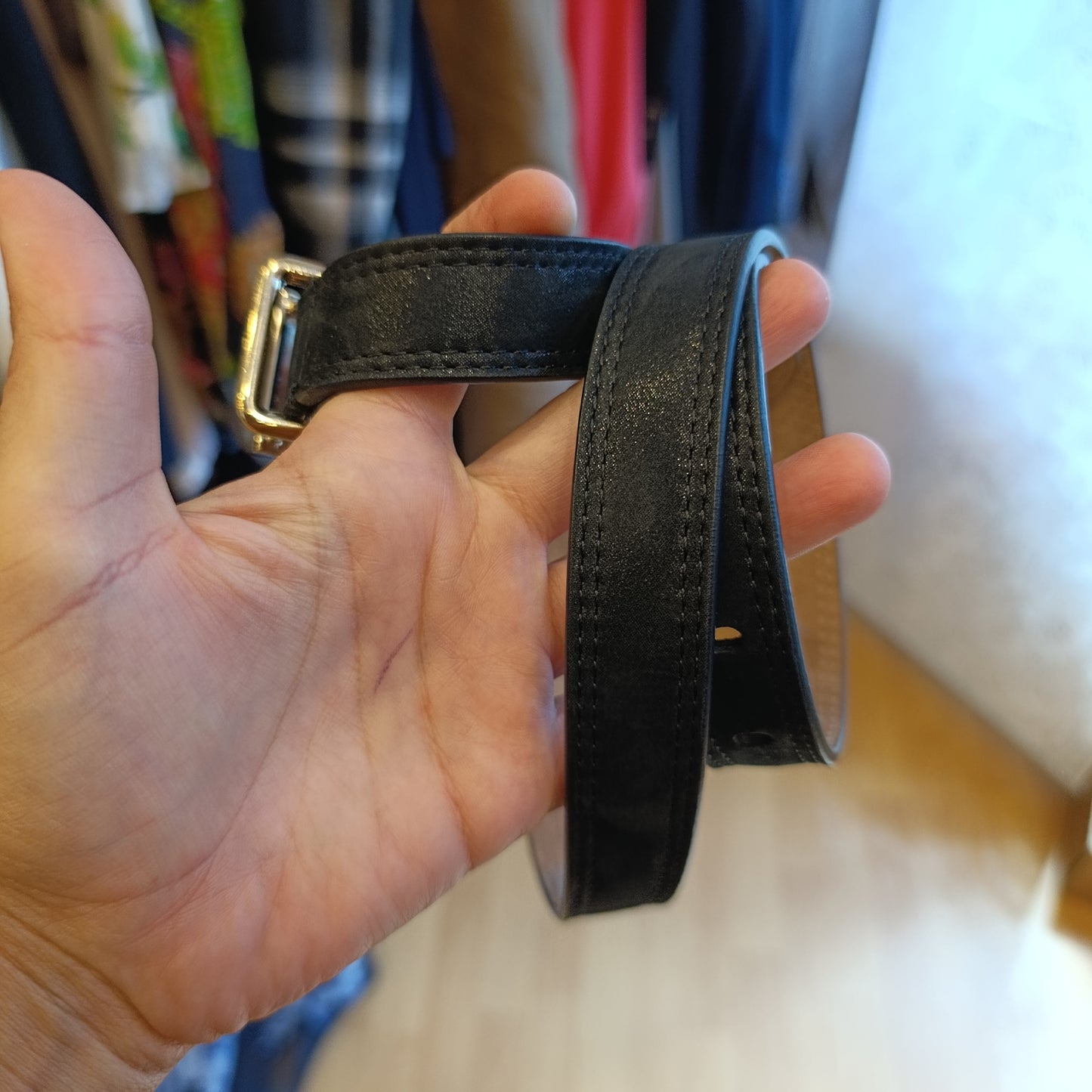 Cintura Fendi nera mis 90