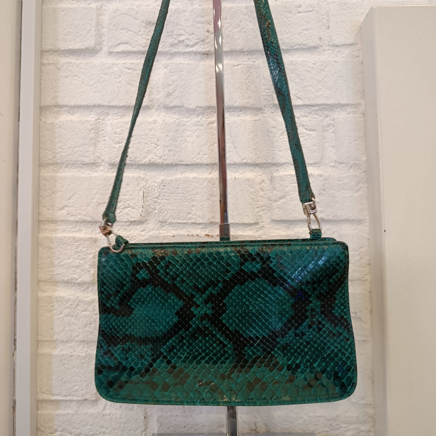 Borsa Furla verde in vera pelle