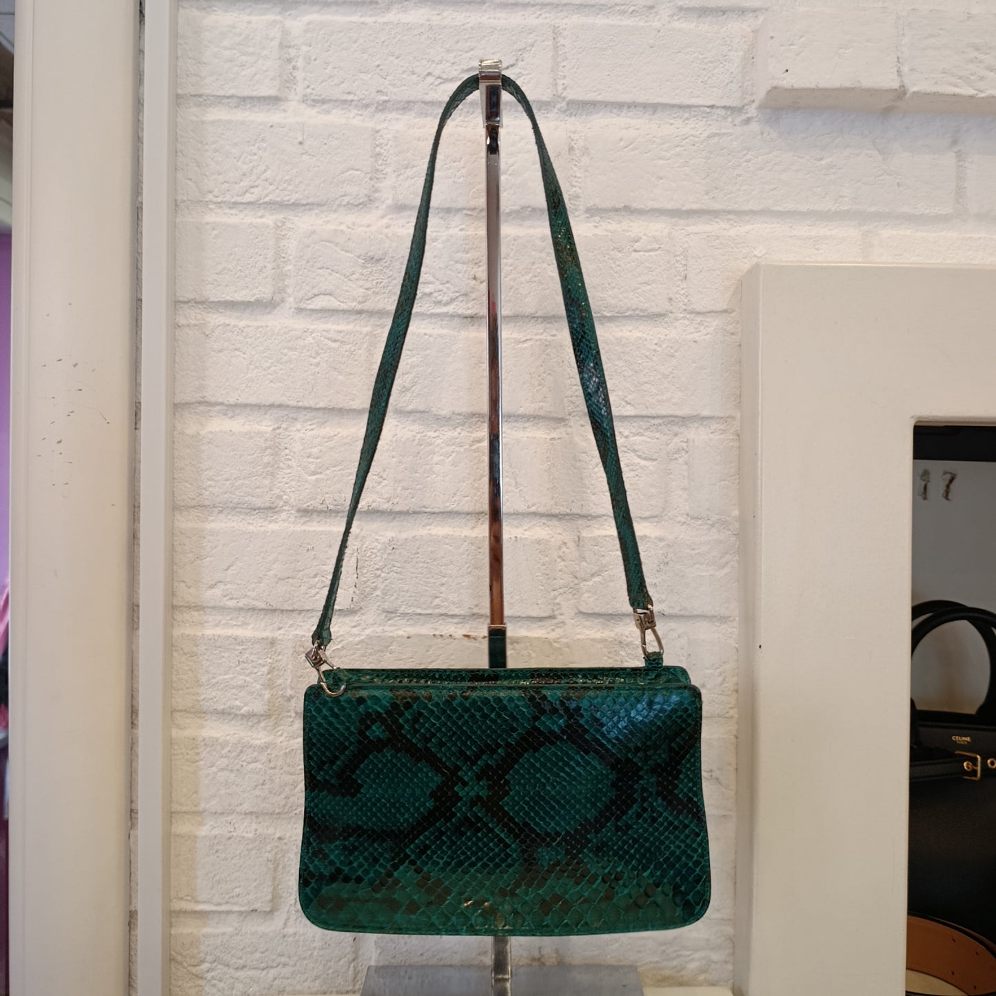 Borsa Furla verde in vera pelle