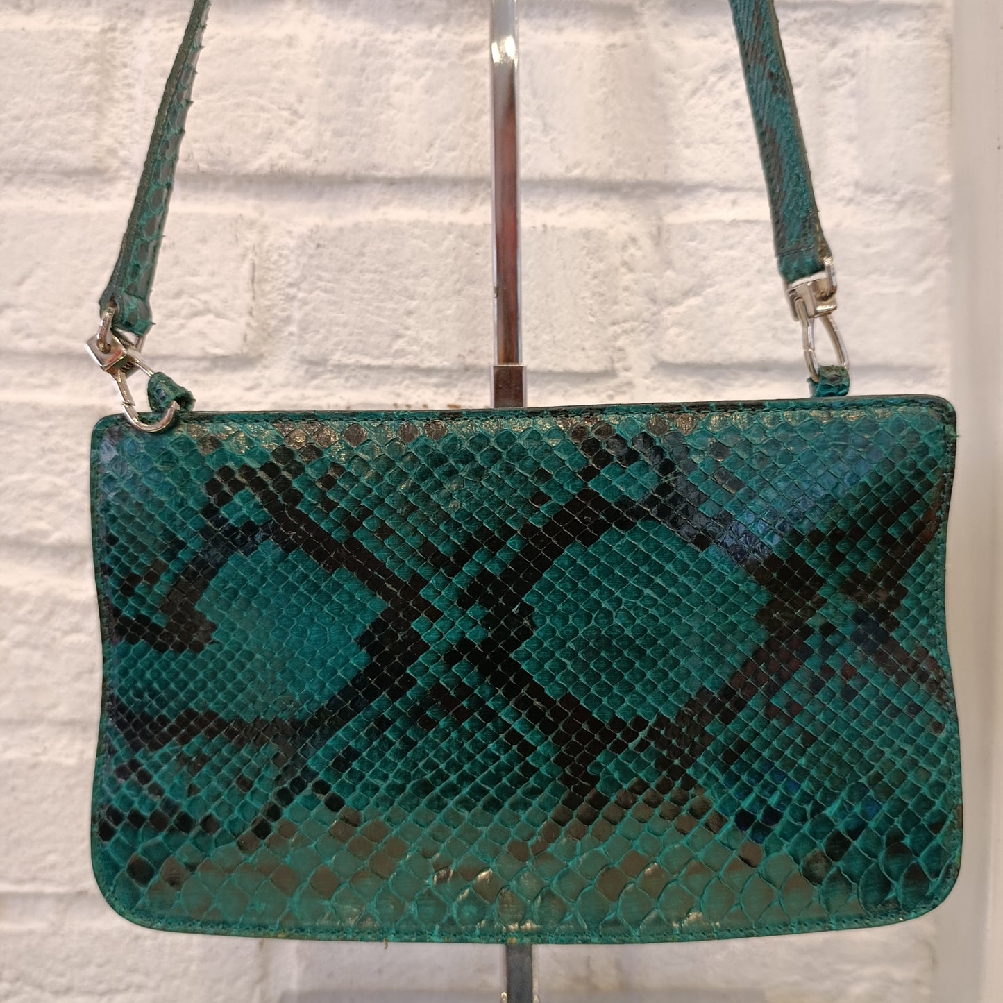 Borsa Furla verde in vera pelle
