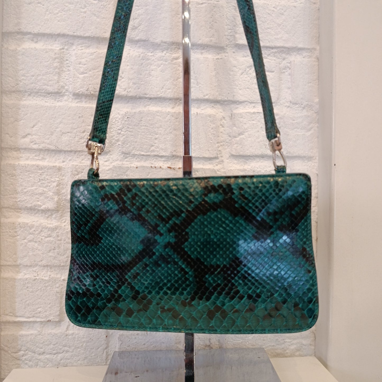 Borsa Furla verde in vera pelle