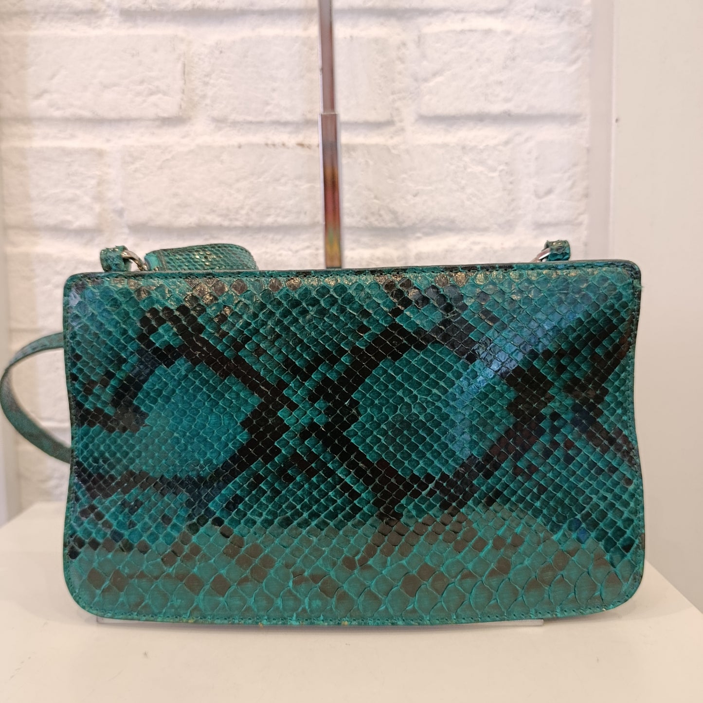 Borsa Furla verde in vera pelle