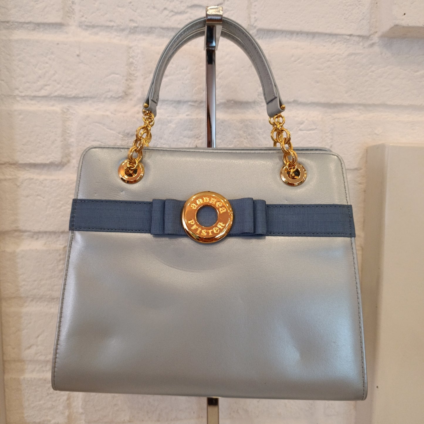 Borsa vintage Andrea Pfister turchese