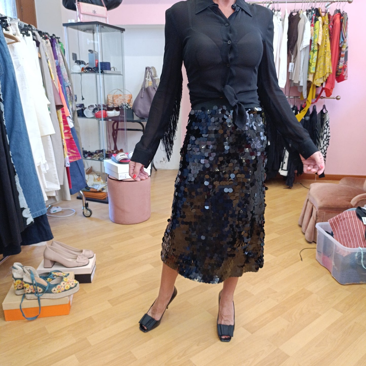 Gonna paillettes tg S