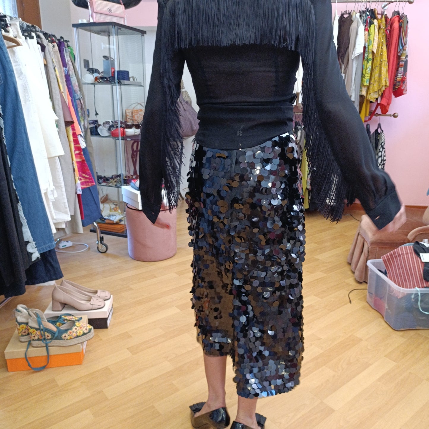 Camicia Moschino frange tg 42