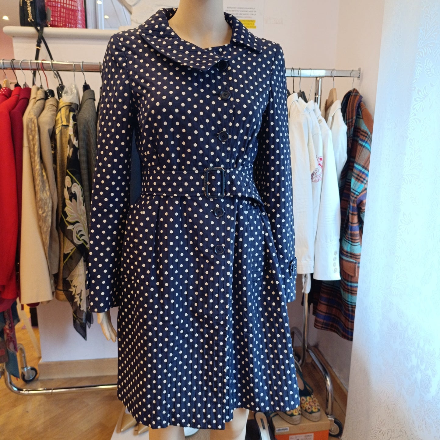 Trench Moschino pois tg 42