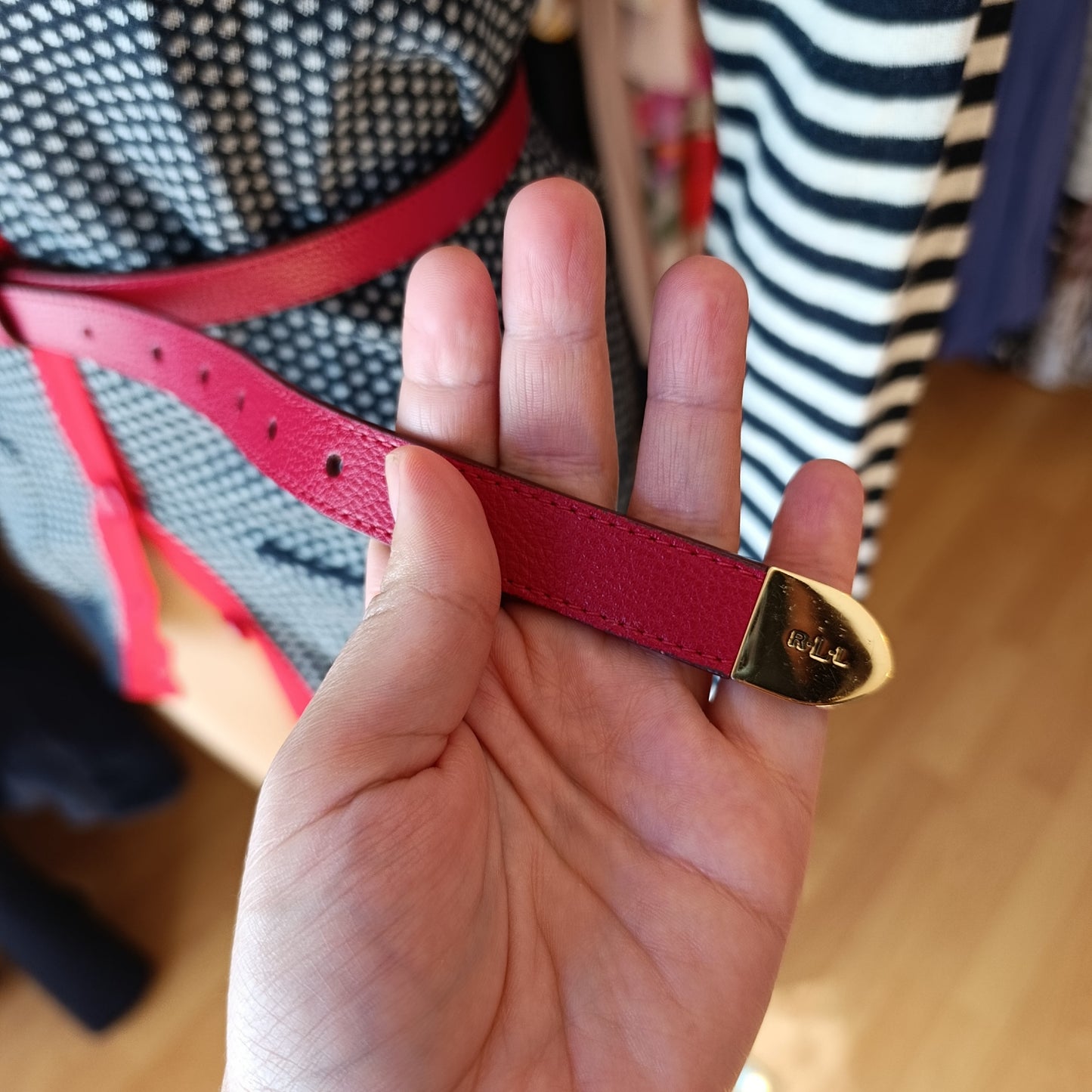 Cintura Ralph Lauren rossa tg S