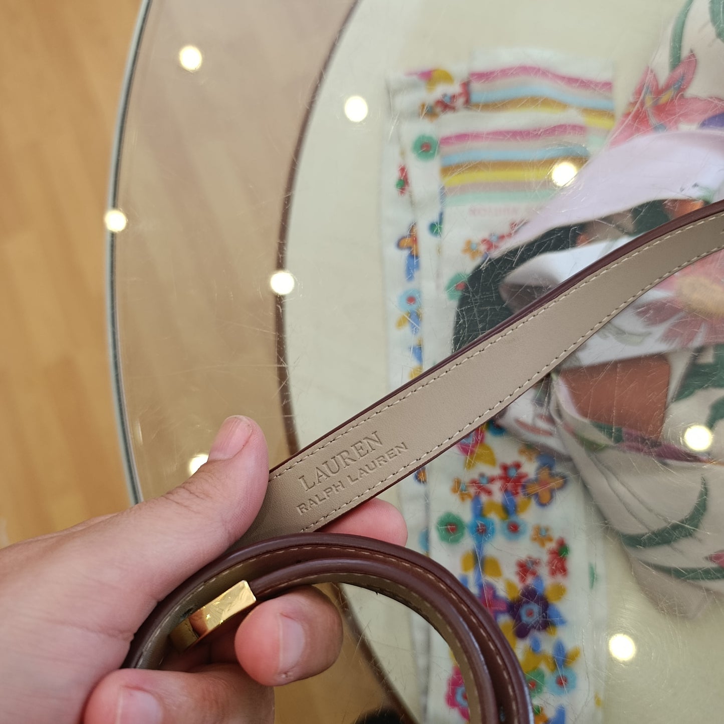 Cintura Ralph Lauren rossa tg S