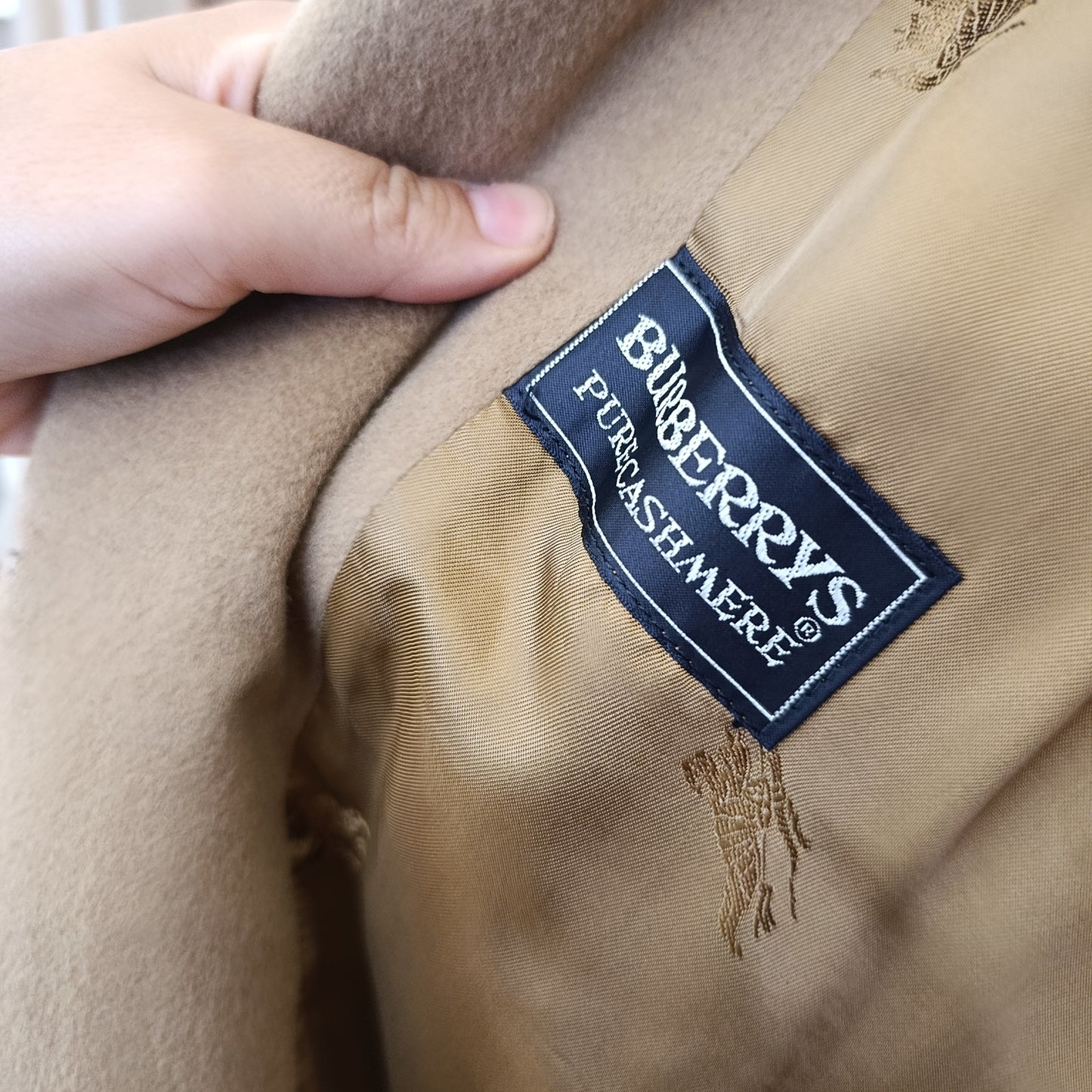 Cappotto Burberry cammello tg S abbondante