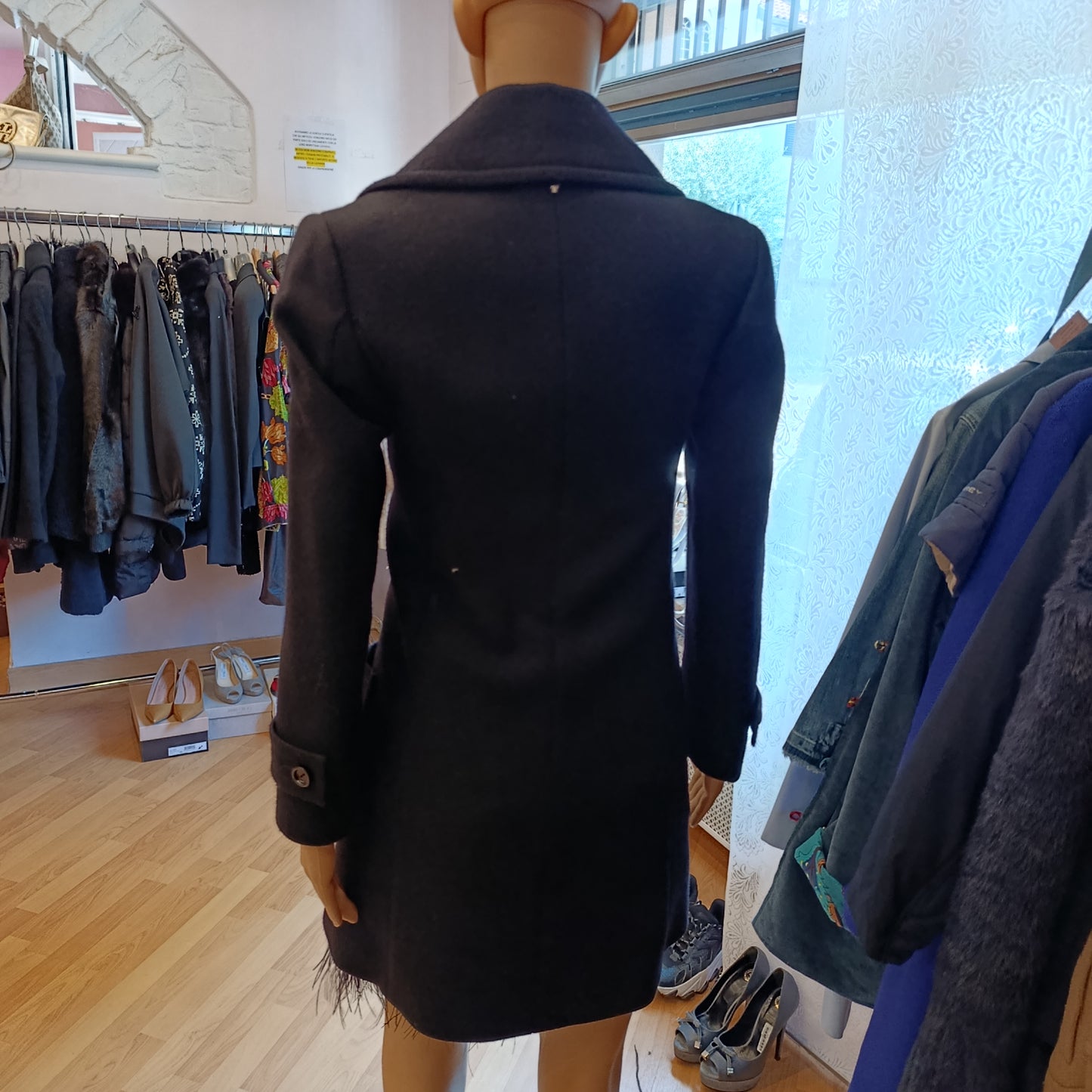 Cappotto Dundup nero classico tg 38