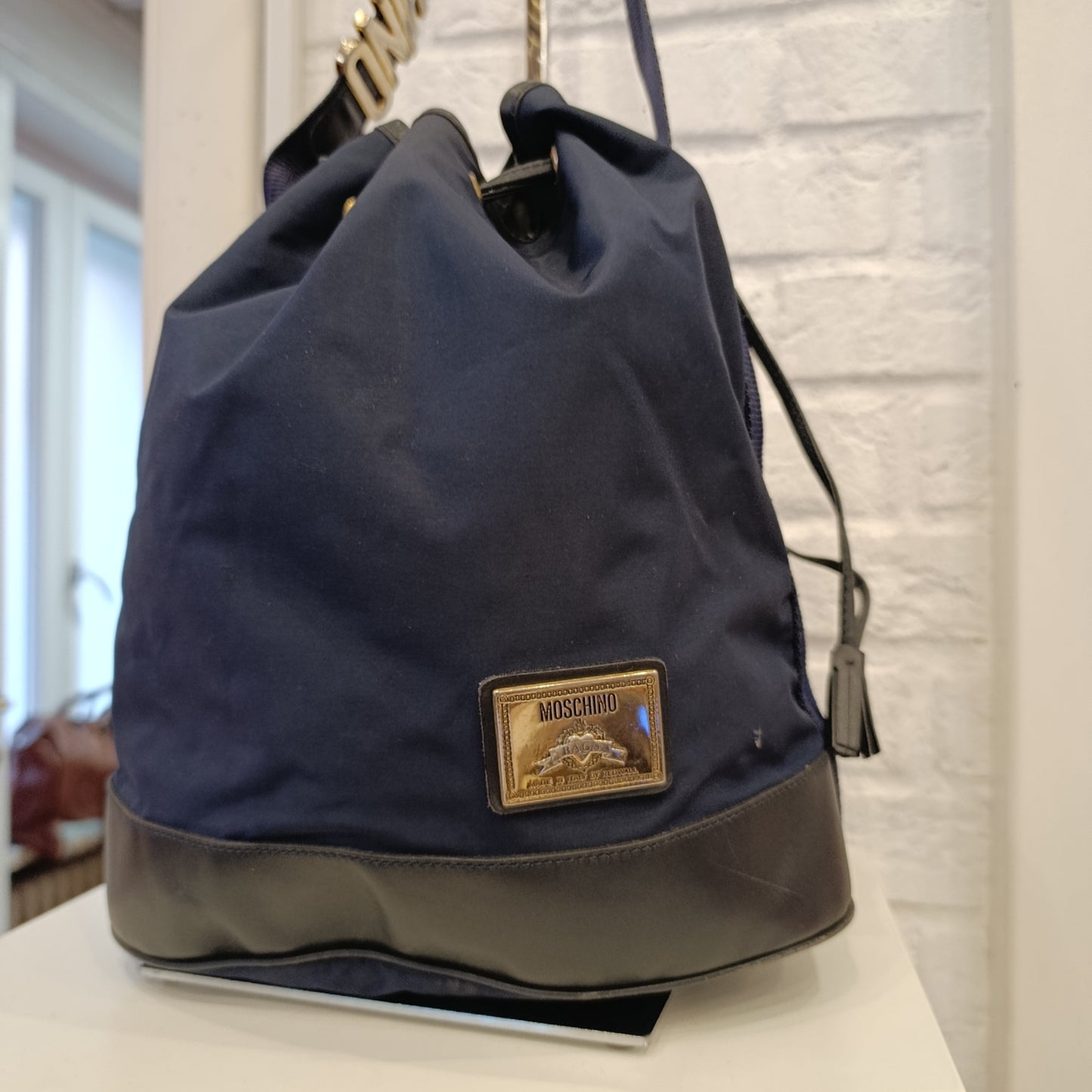 Secchiello vintage Moschino redwall