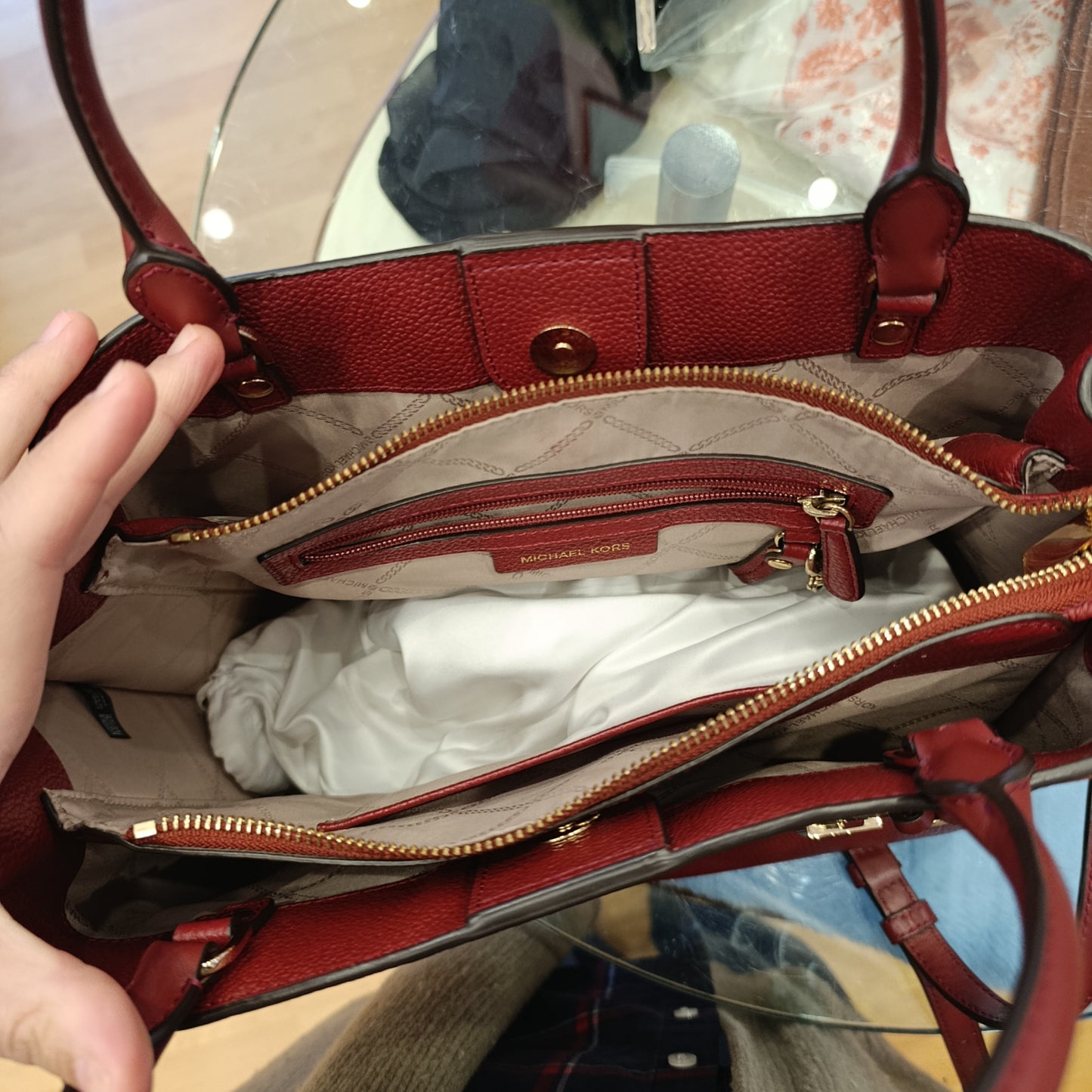 Borsa Michael Kors bordeaux