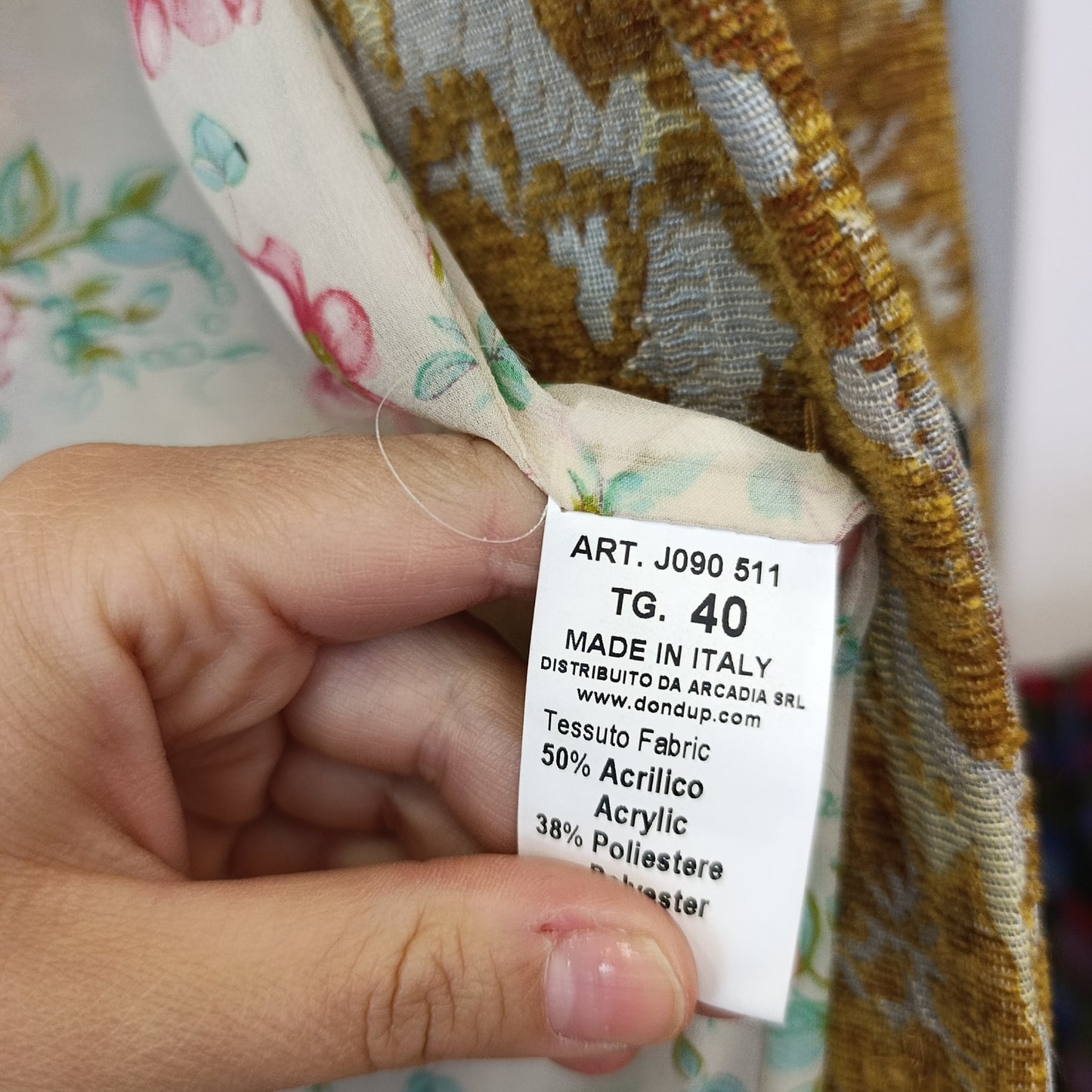 Cappotto damascato Dudup tg 40