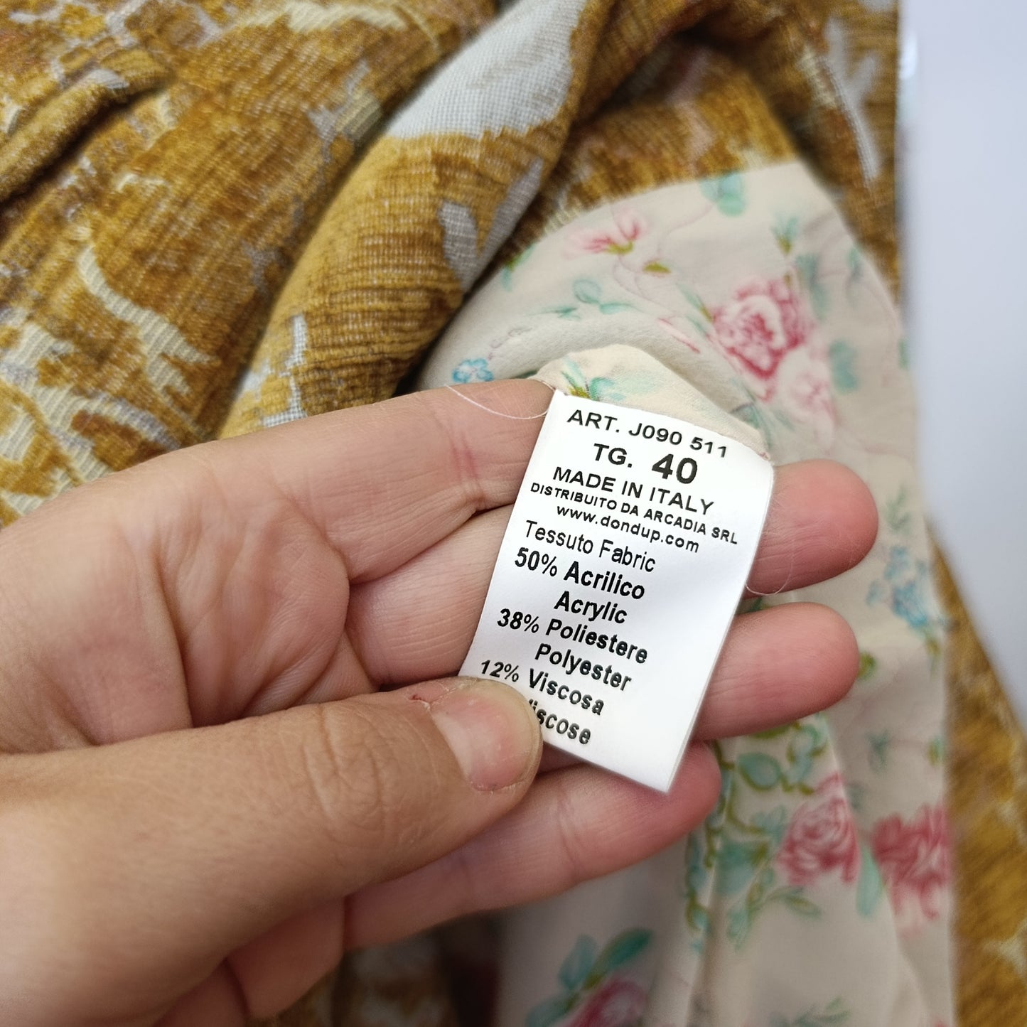 Cappotto damascato Dudup tg 40