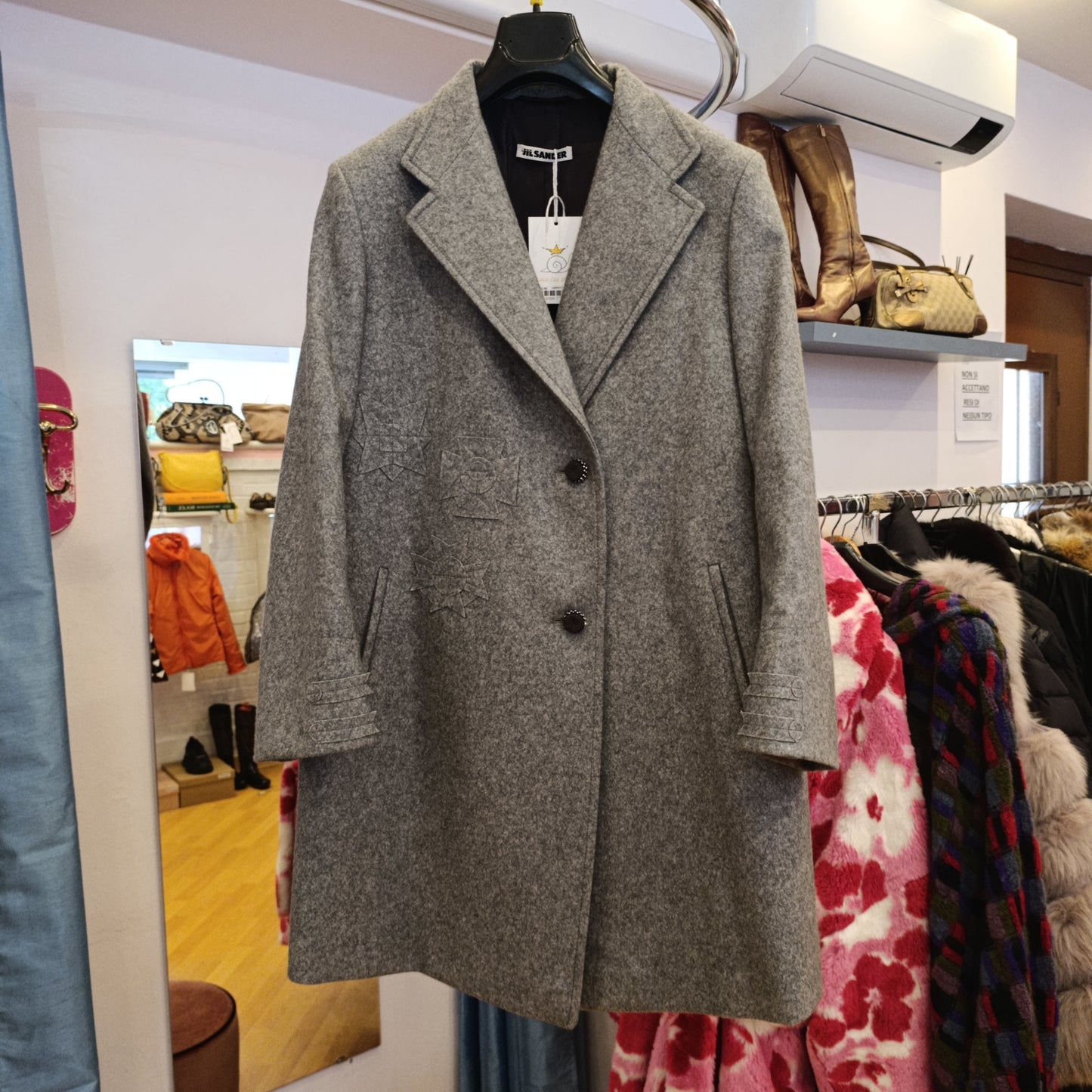 Cappotto Jil Sander tg 42 grigio