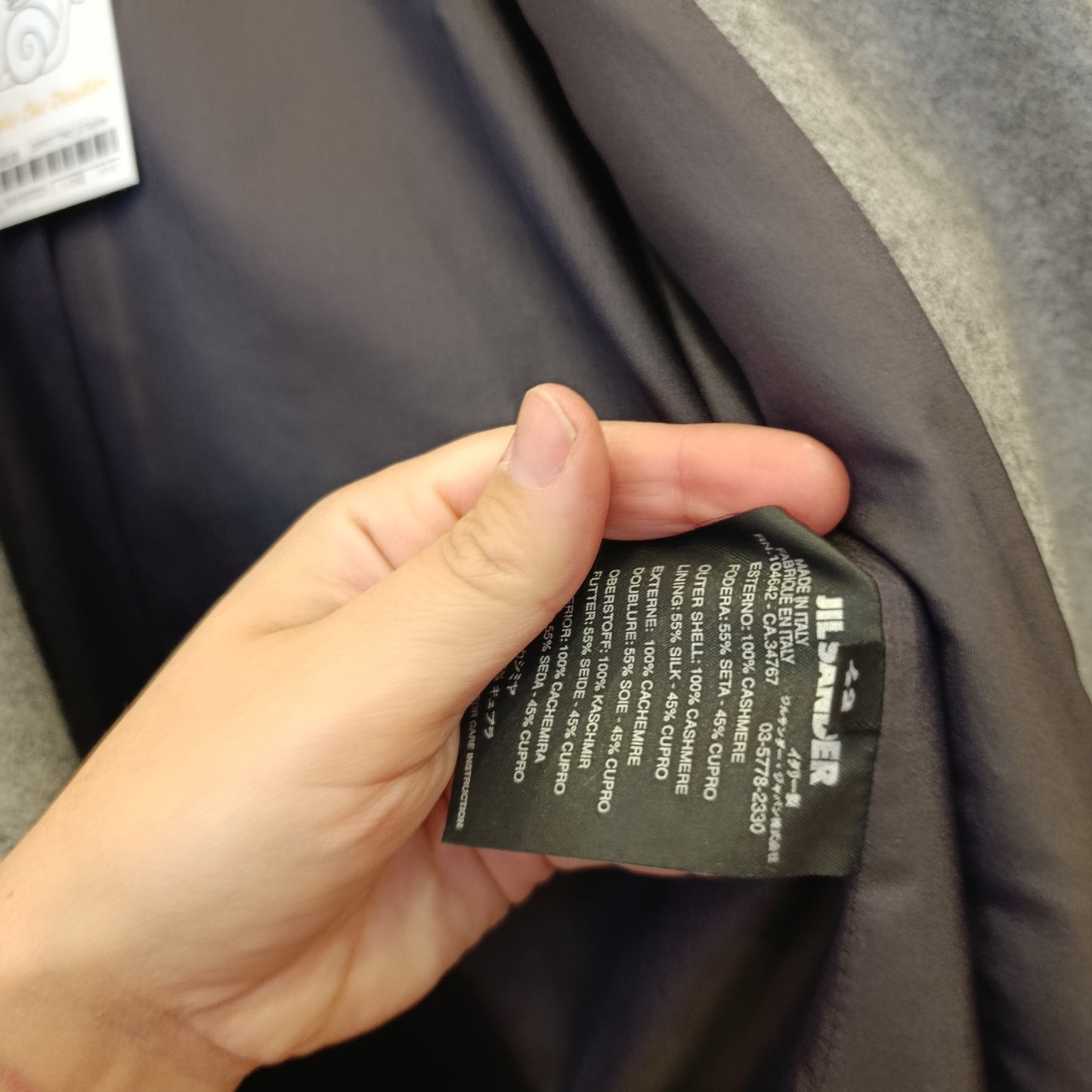Cappotto Jil Sander tg 42 grigio