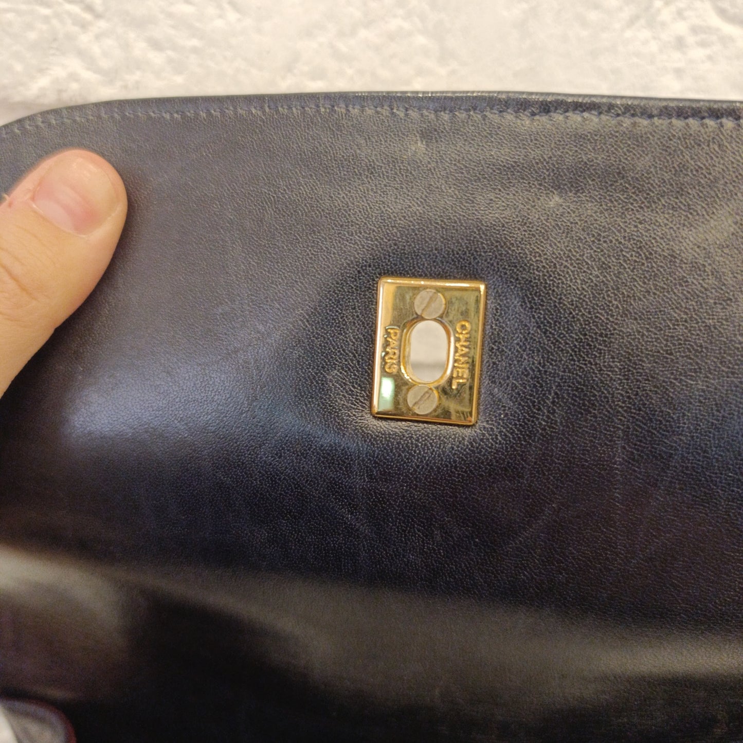Borsa Chanel vintage blu notte