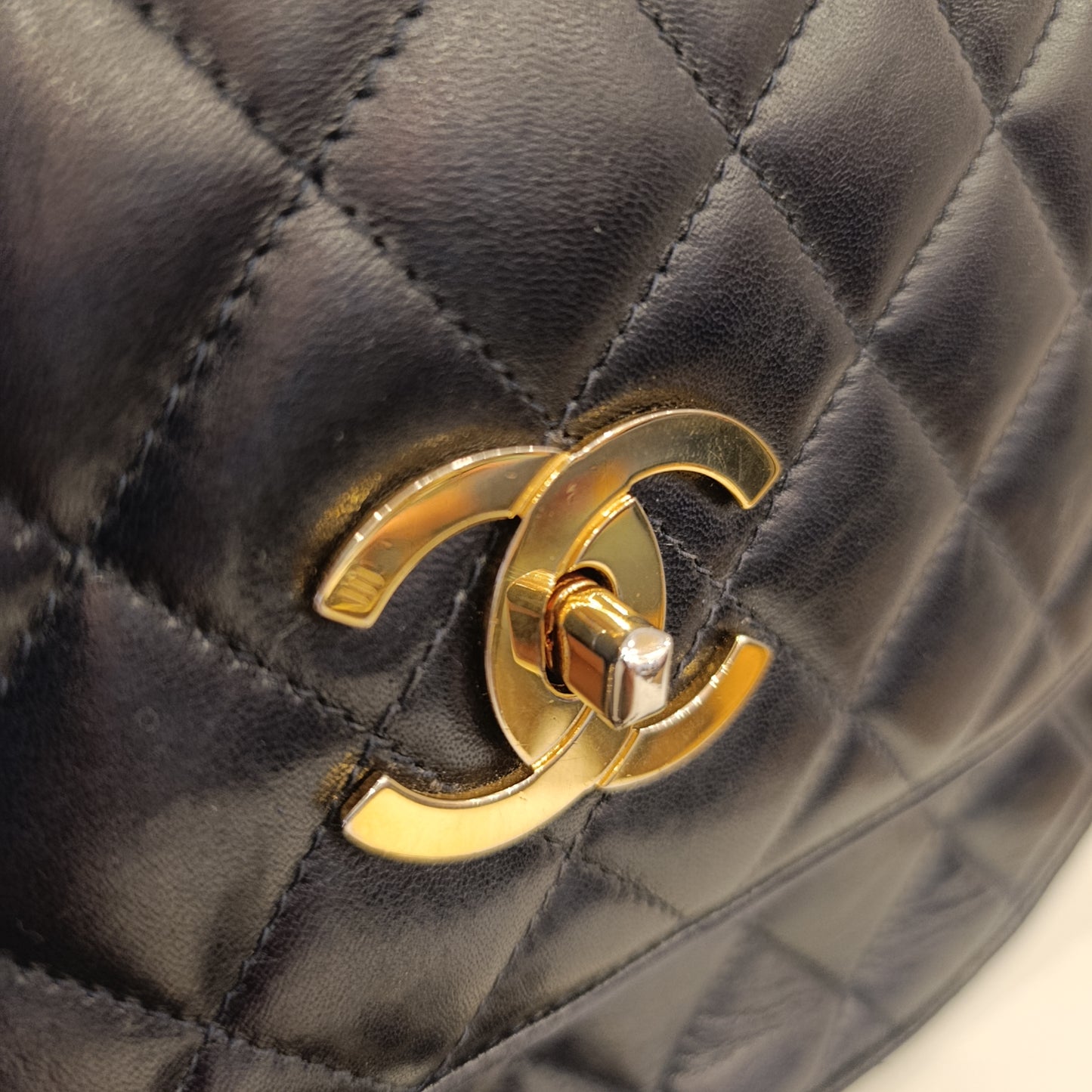 Borsa Chanel vintage blu notte
