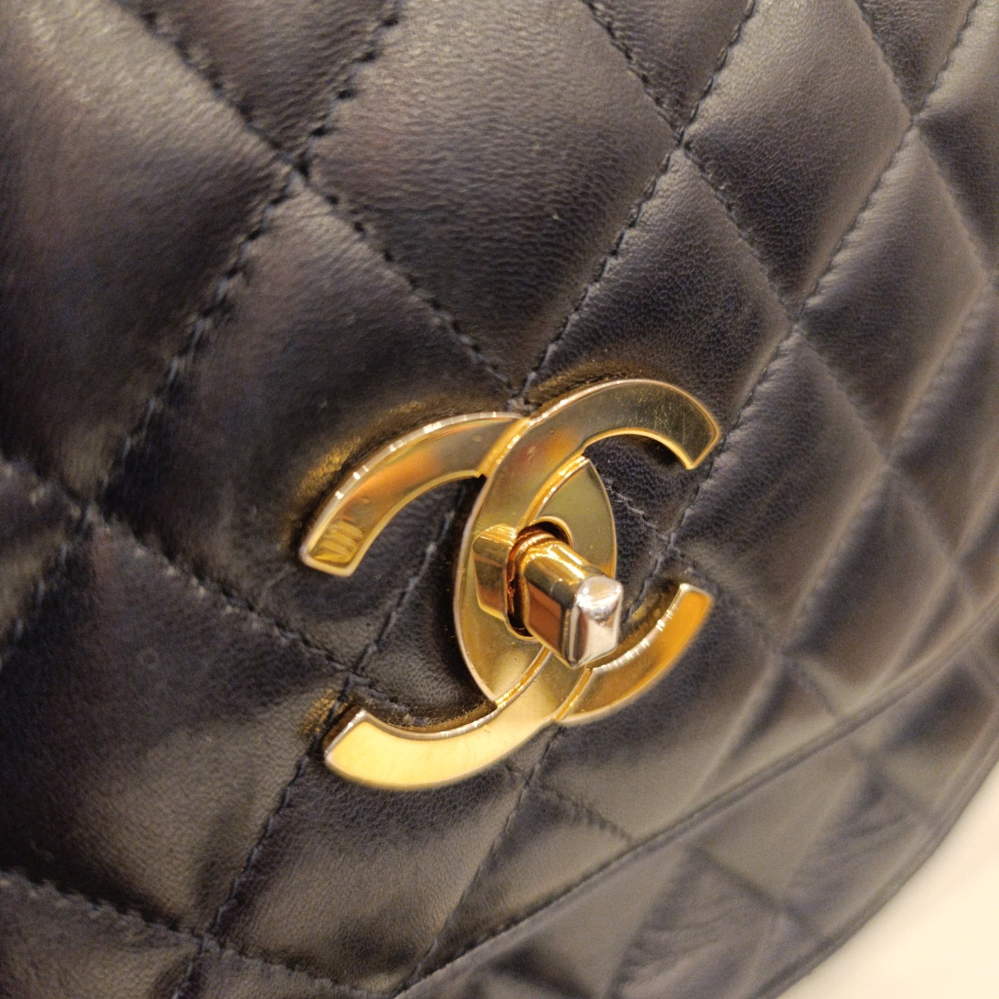Borsa Chanel vintage blu notte