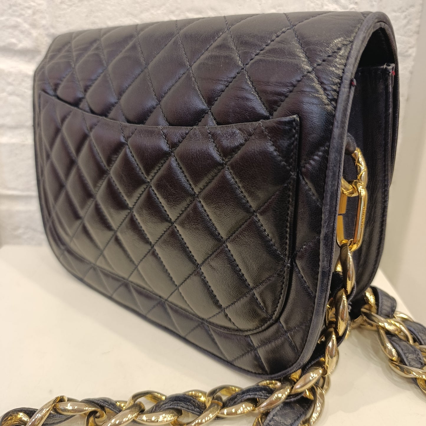 Borsa Chanel vintage blu notte