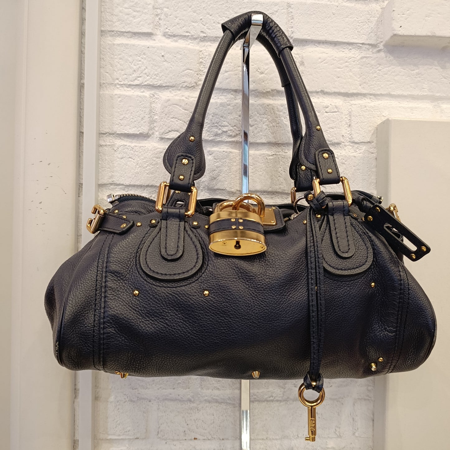 Borsa Chloé paddington bag blu
