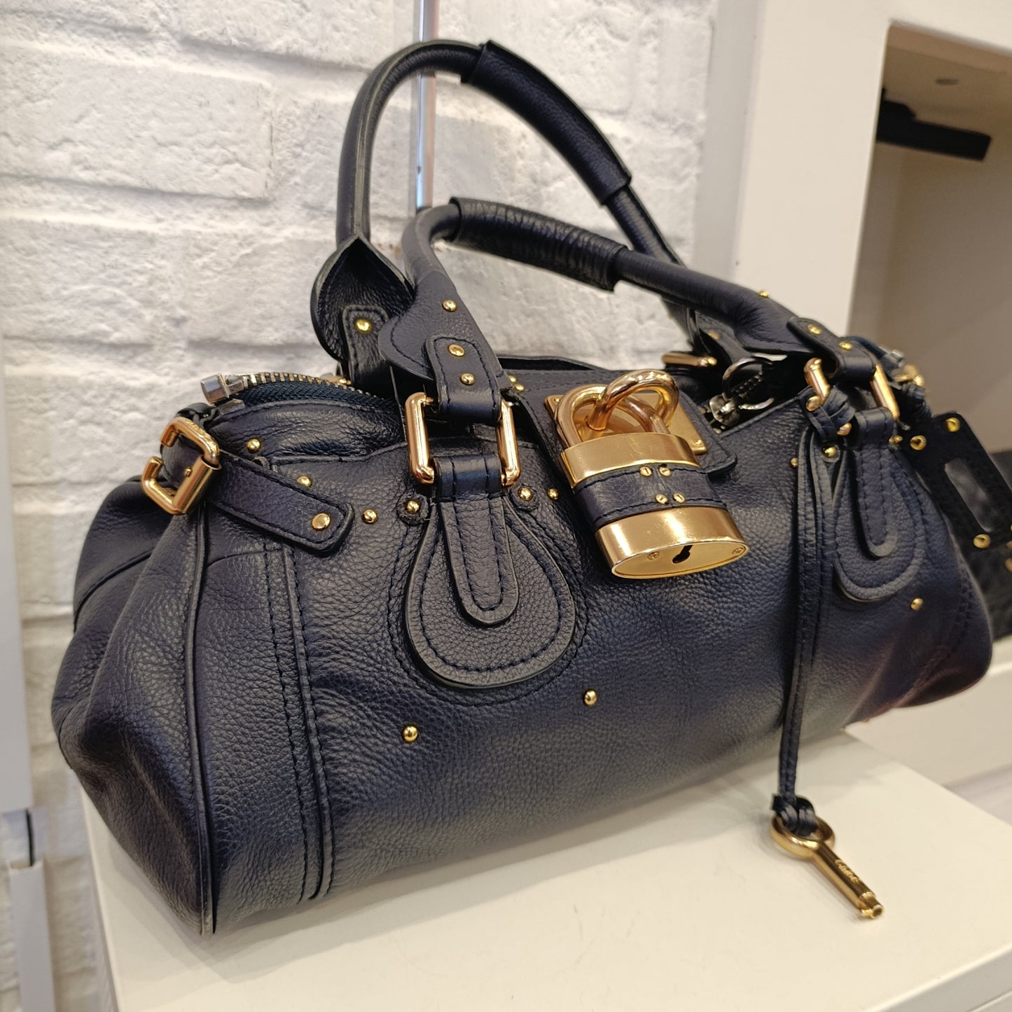 Borsa Chloé paddington bag blu