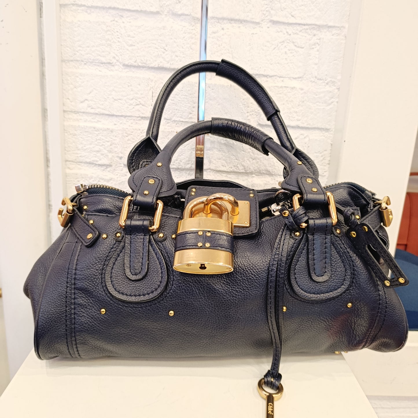 Borsa Chloé paddington bag blu