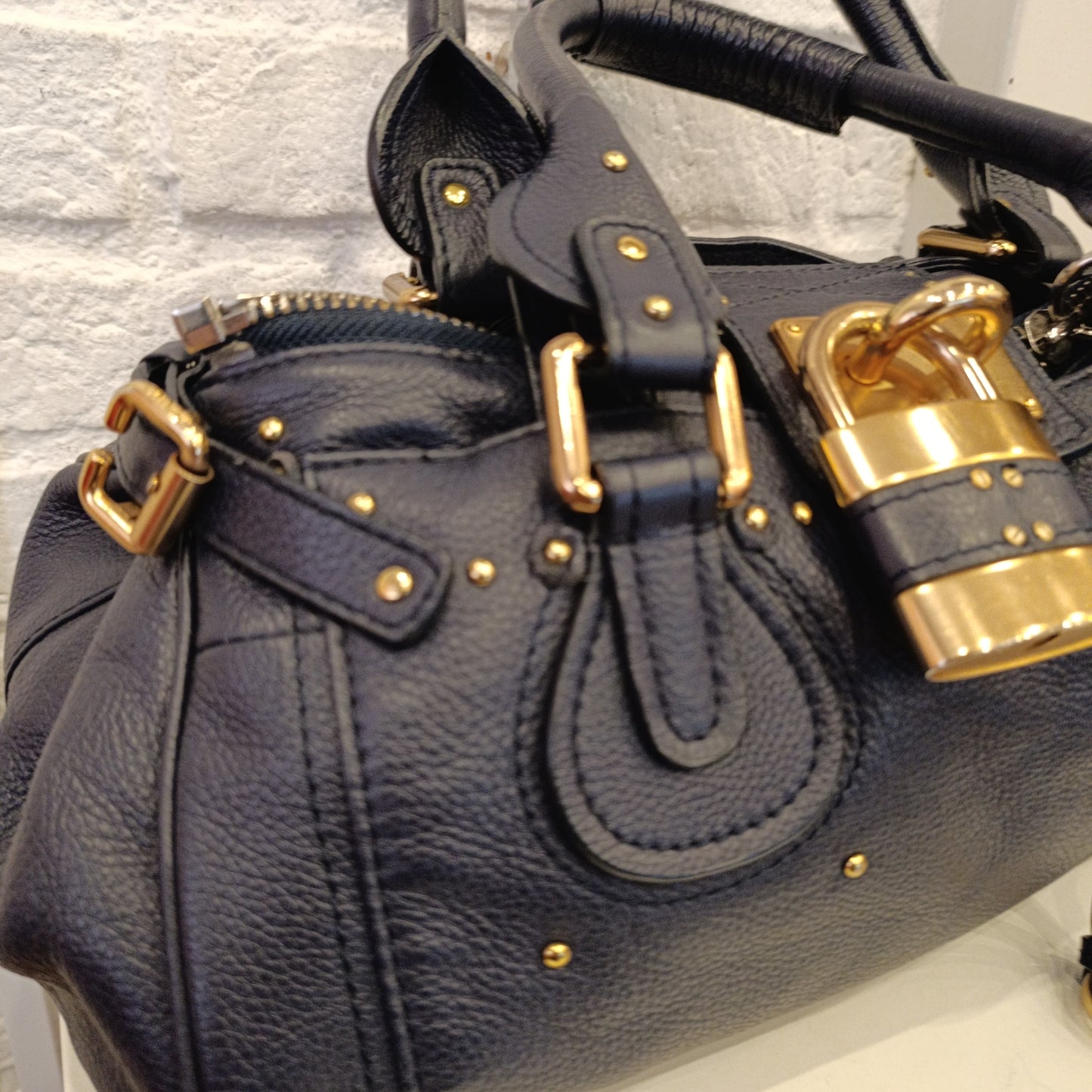 Borsa Chloé paddington bag blu
