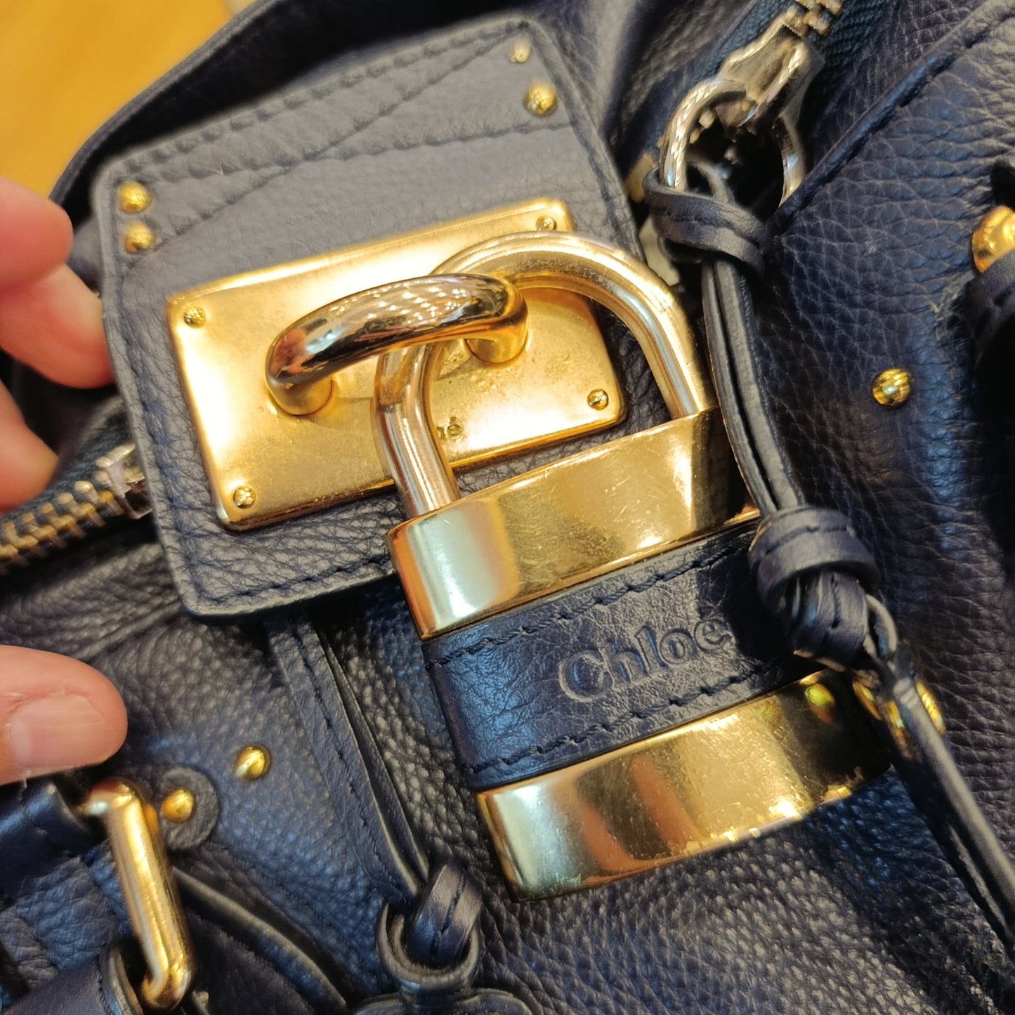Borsa Chloé paddington bag blu