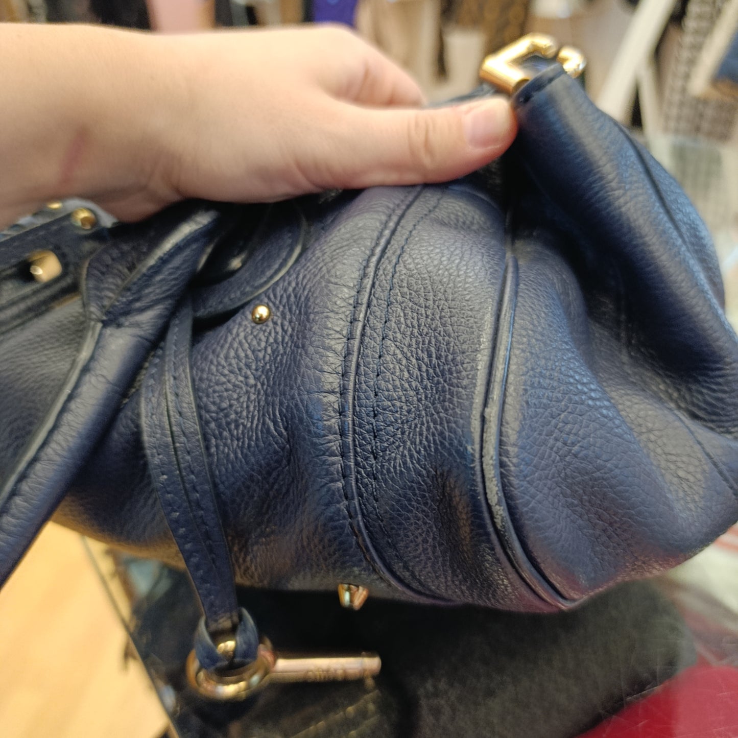 Borsa Chloé paddington bag blu