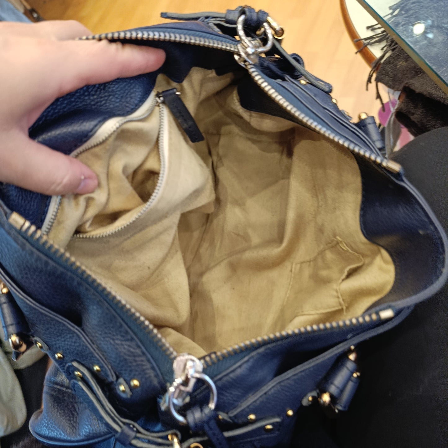 Borsa Chloé paddington bag blu