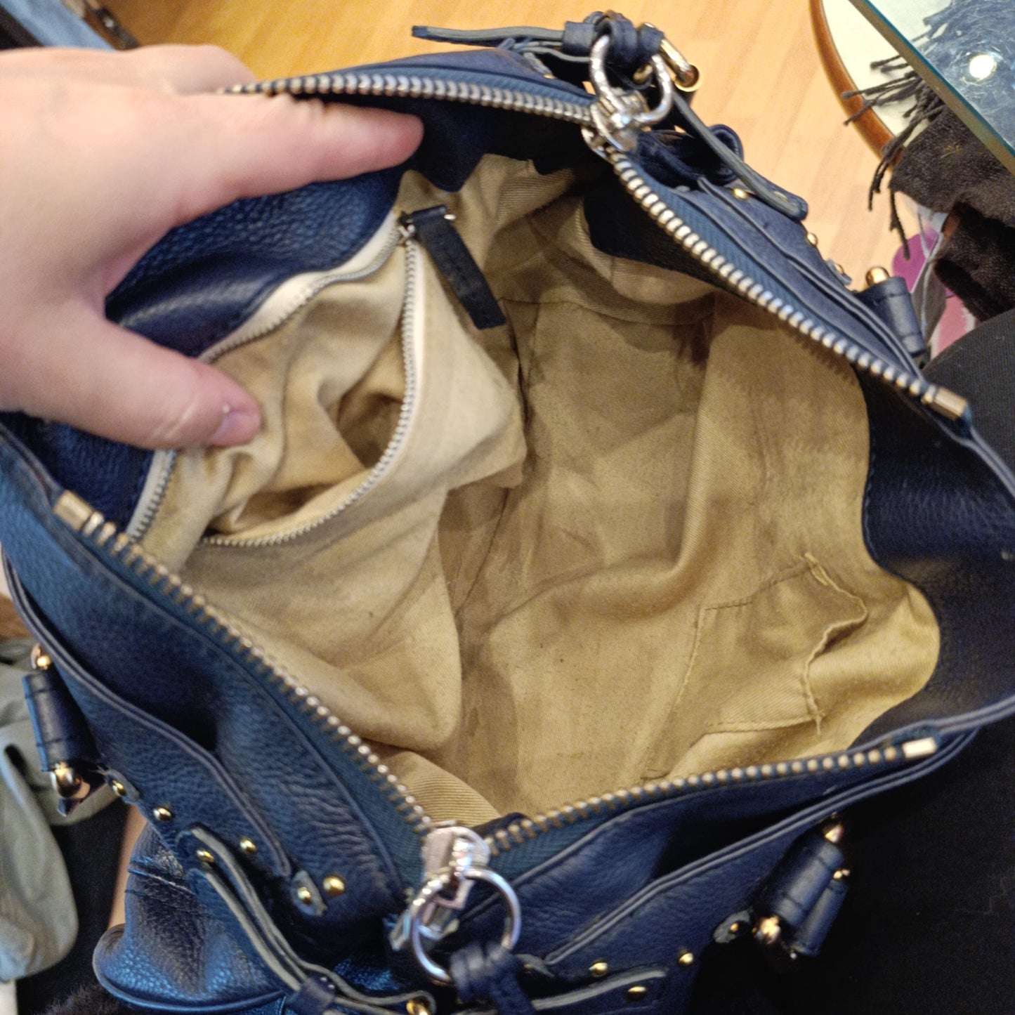 Borsa Chloé paddington bag blu
