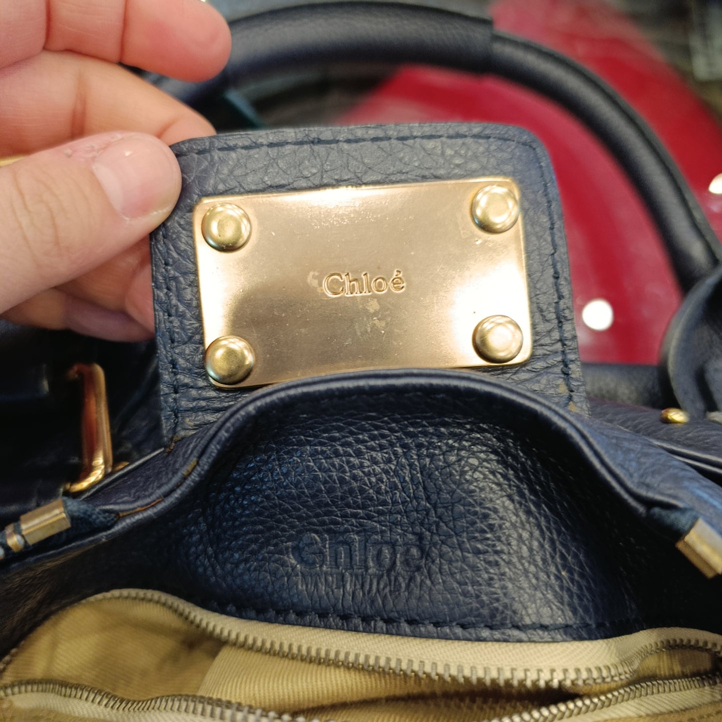 Borsa Chloé paddington bag blu