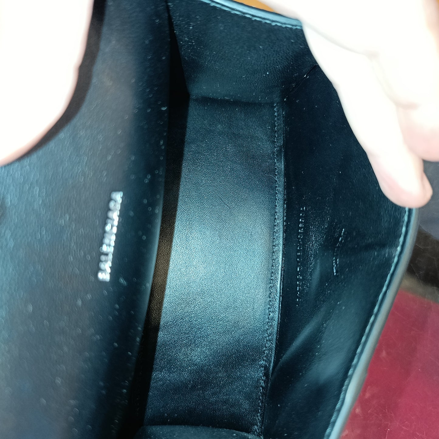 Borsa Balenciaga Hourglass xs con strass nera