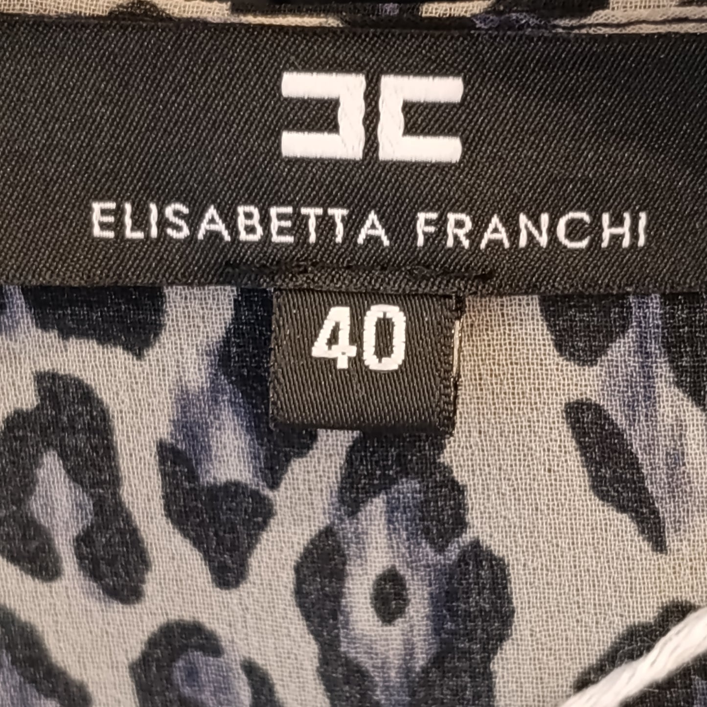 Abito Elisabetta Franchi leopardato tg 40