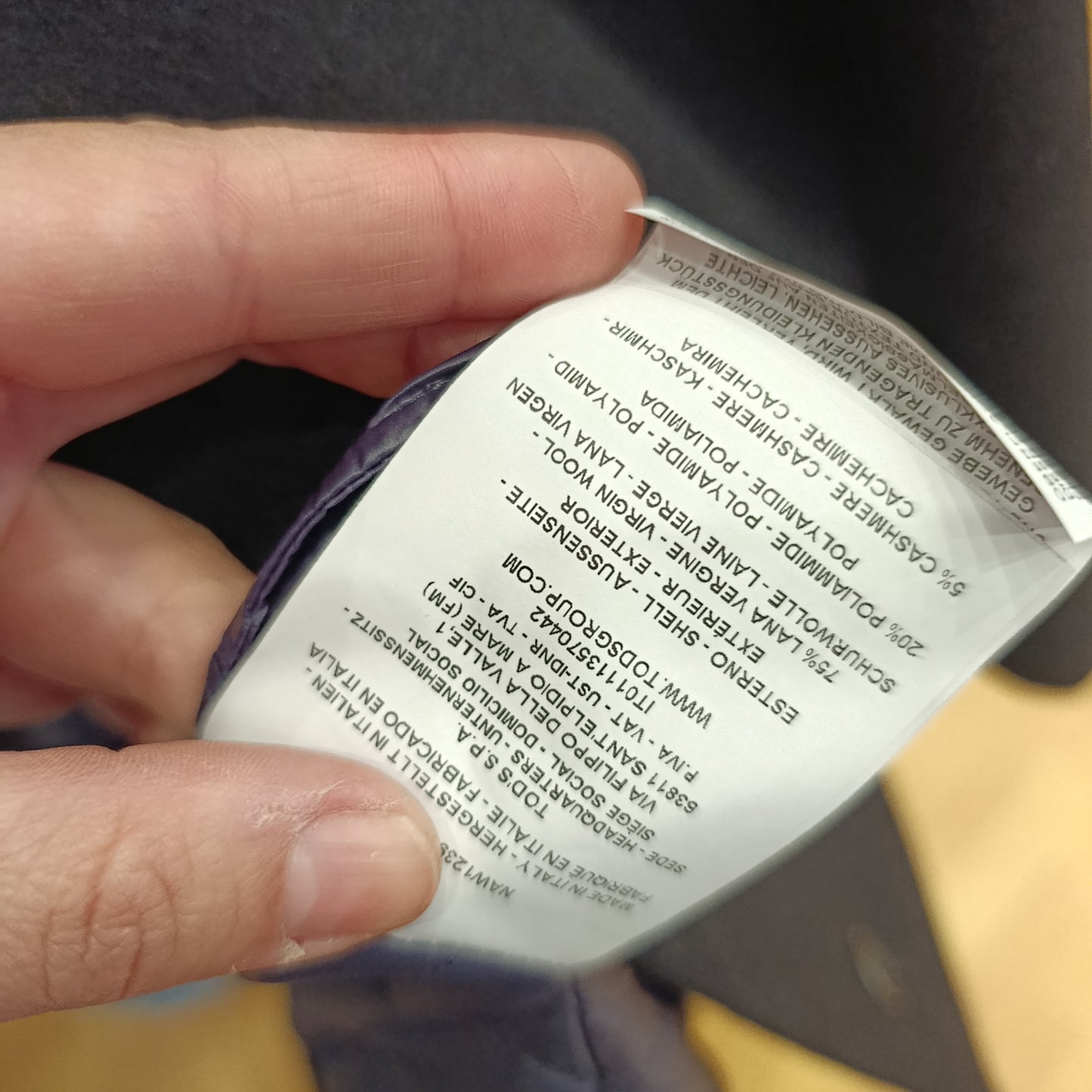 Cappotto Fay corto tg S trapuntato