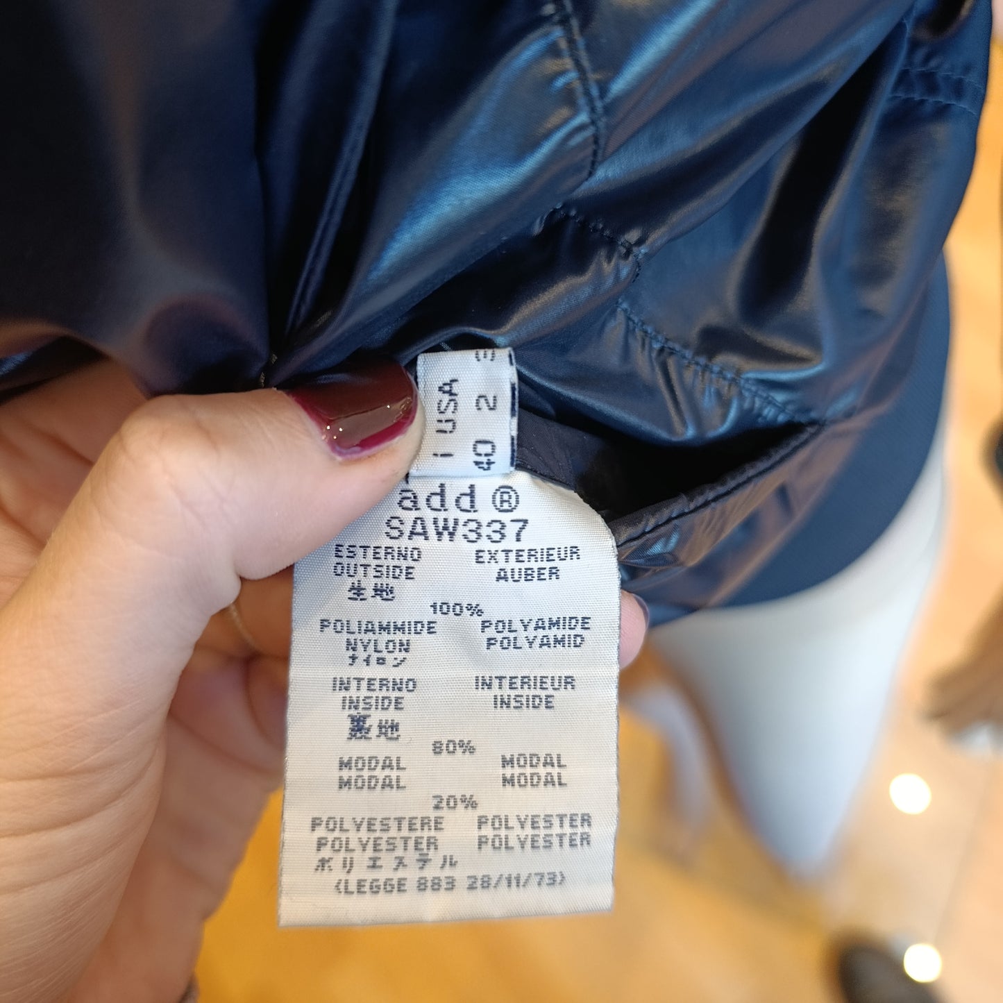 Bomber double-face nero/moro ADD tg 40