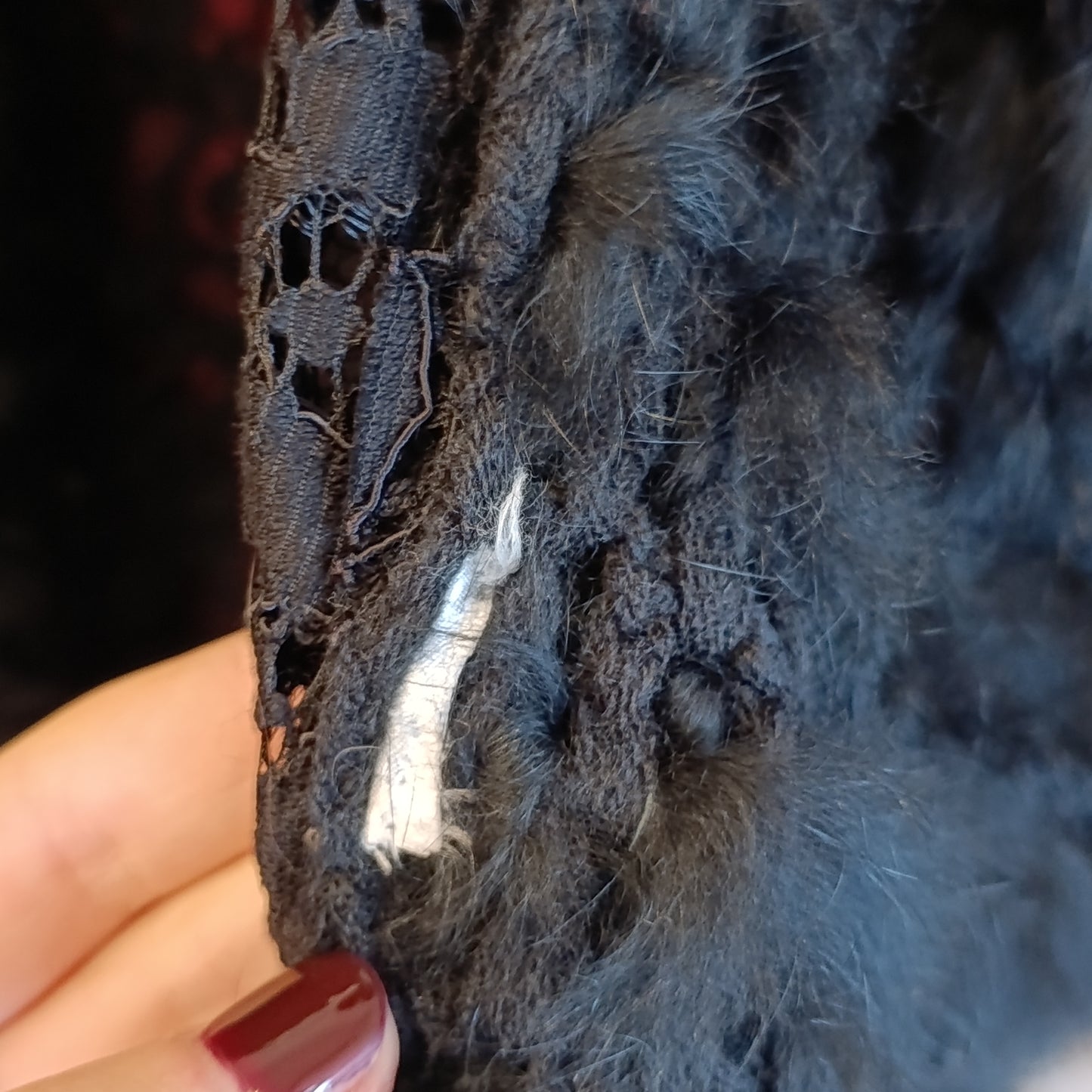 Gilet nero pelo Lapin Twinset tg S/M