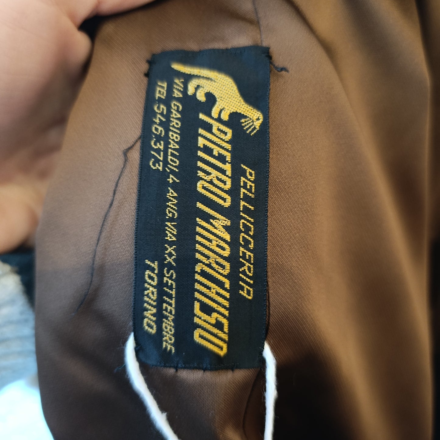 Pelliccia di marrone tg S/M opossum