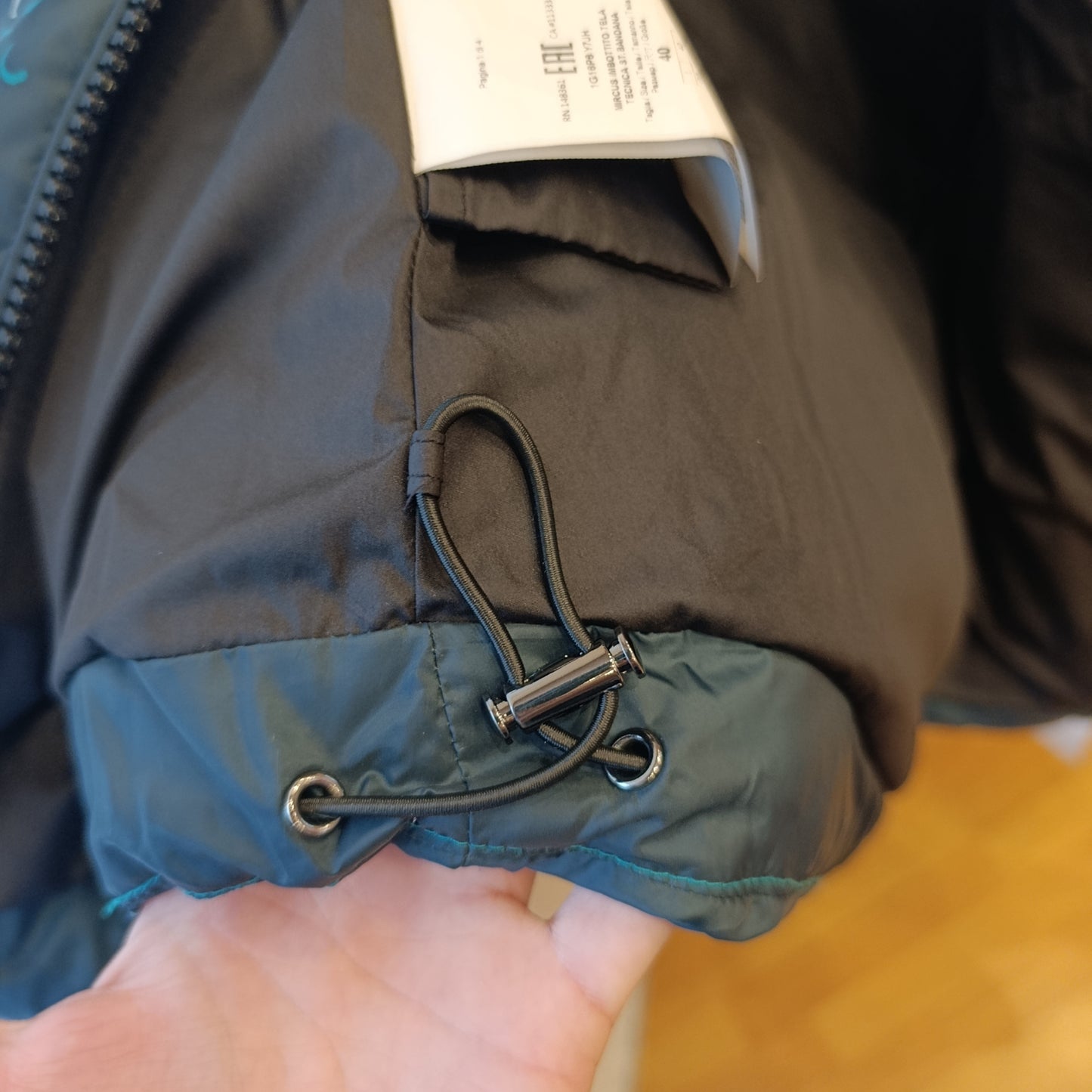 Piumino Pinko fantasia bandana verde tg 40