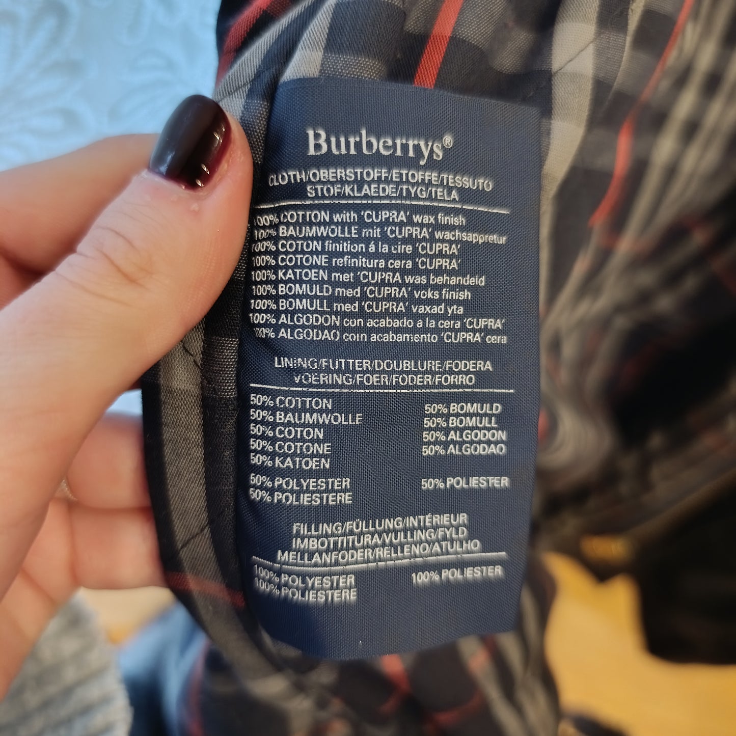 Cappotto Burberry antracite tg L