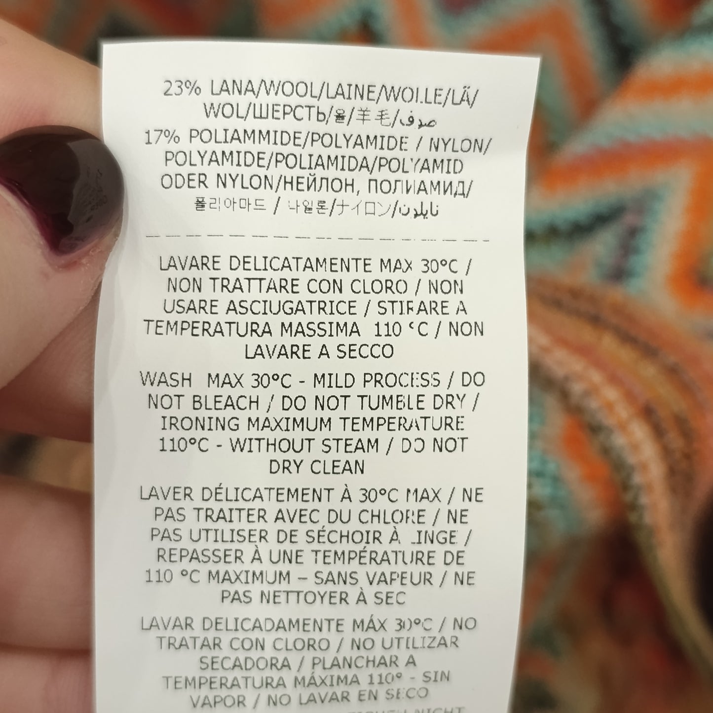 Maglia Missoni multicolore tg S