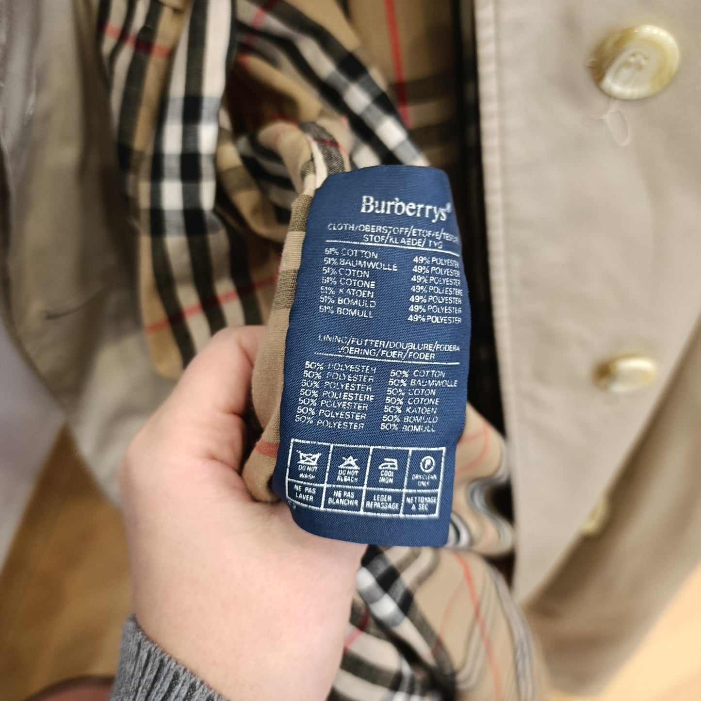 Trench Burberry tg M/L vintage