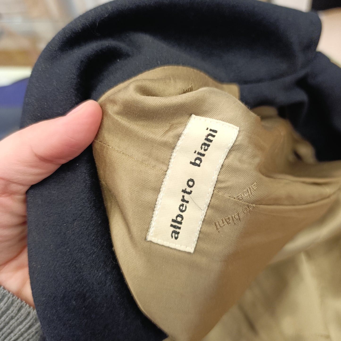 Cappotto Alberto Biani tessuto Loro Piana tg S/M