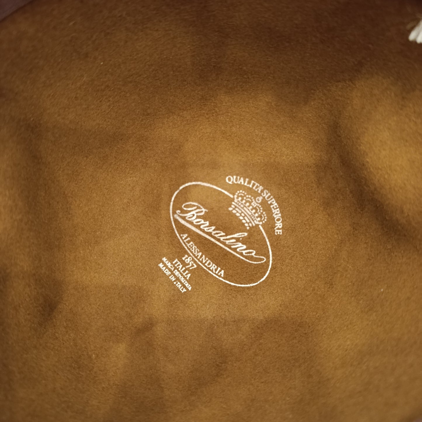 Borsalino marrone unisex